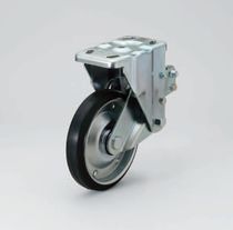 چرخ کالسکه ای با لاستیک توپر | فولاد | لاستیک | جذب کنندۀ ضربه