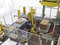 پالت پرکن(بسته بندی کننده)  لایه ای(طبقه ای)|رباتیک| برای صنایع شیمیایی