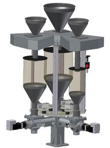 مخلوط کن دسته ای ( پلت ) ساچمه | وزنی 