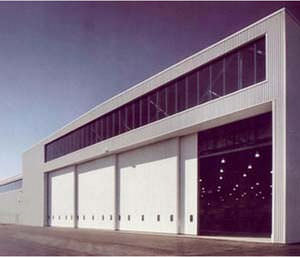 درب کشویی آشیانه هواپیما برای فرودگاه های نظامی و تجاری 