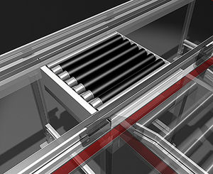 دستگاه (میز) بالابر ستونی | هیدرولیک | غلطکی