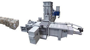 پرس افقی| چند محفظه ای| بارگیری از کنار| برای زباله