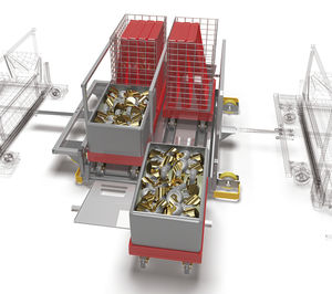 AGV وسیله نقلیه اتوماتیک برای جابجایی با تریلر محموله دار| برای انبارها |