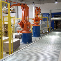 سلول روباتیکی از پالت خارج کردن| روی سکوی بلند قرار دادن (پالت بندی کردن) | برای تولید