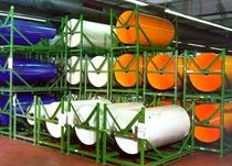 قفسه جابجاکننده برای رولها(غلطکی ها)